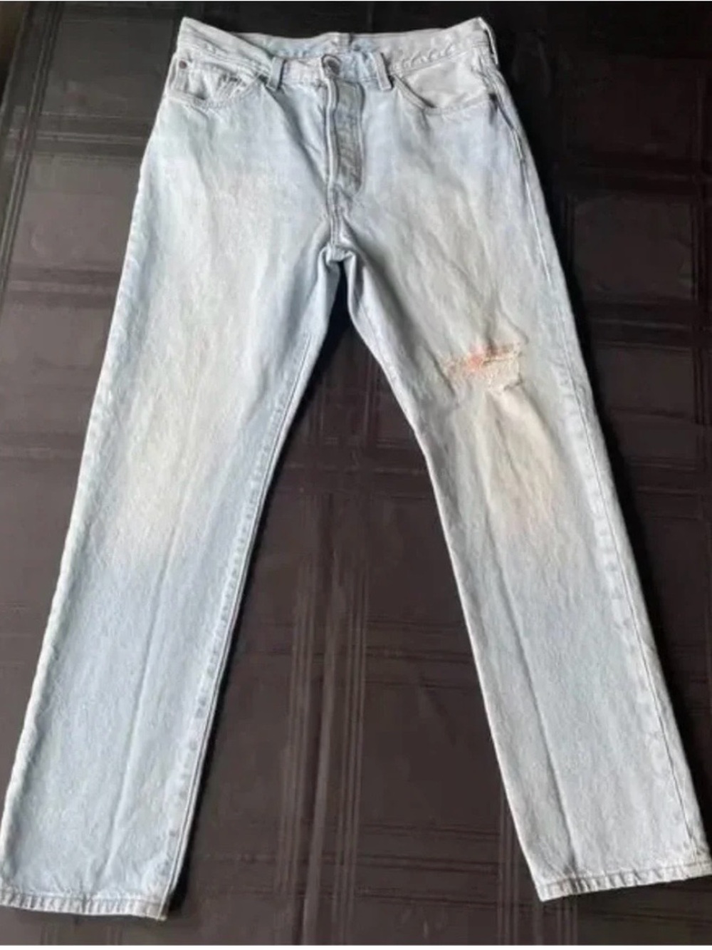 Levi's Light Blue 150th Anniversary Jeans Size 29 -Floral Embroidery, Button Fly